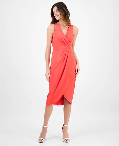 Anne Klein Women's Sleeveless Tulip-Hem Midi Dress