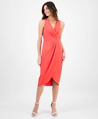 Anne Klein Women's Sleeveless Tulip-Hem Midi Dress