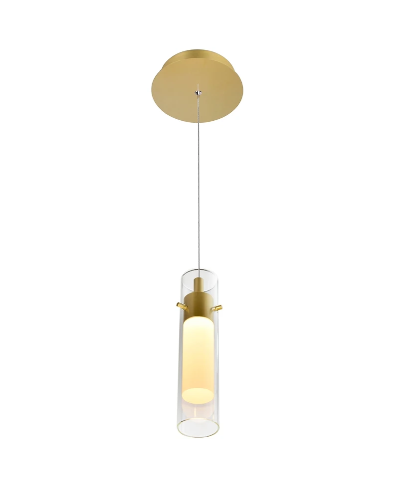 Cwi Lighting 10.5" Metal Olinda Led Integrated Mini Pendant