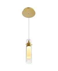 Cwi Lighting 10.5" Metal Olinda Led Integrated Mini Pendant