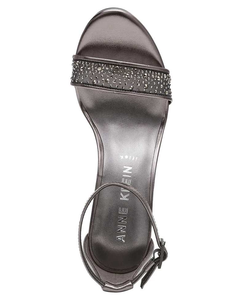 Anne Klein Women's Kourtney Two Piece Block Heel Dress Sandals