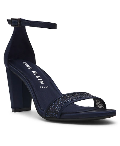 Anne Klein Women's Kourtney Two Piece Block Heel Dress Sandals
