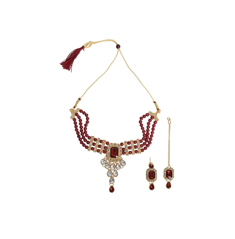 Sohi Stone-Block Jewellery Set