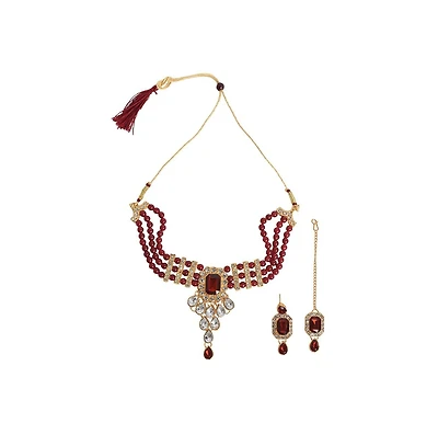 Sohi Stone-Block Jewellery Set