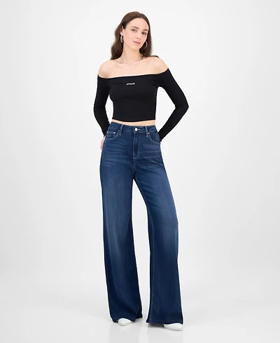 Guess Women's Bellflower Wide-Leg Jeans
