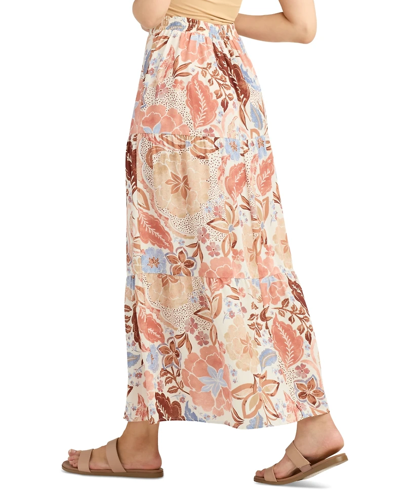 Bcx Juniors' Tiered Slit-Hem Maxi Skirt