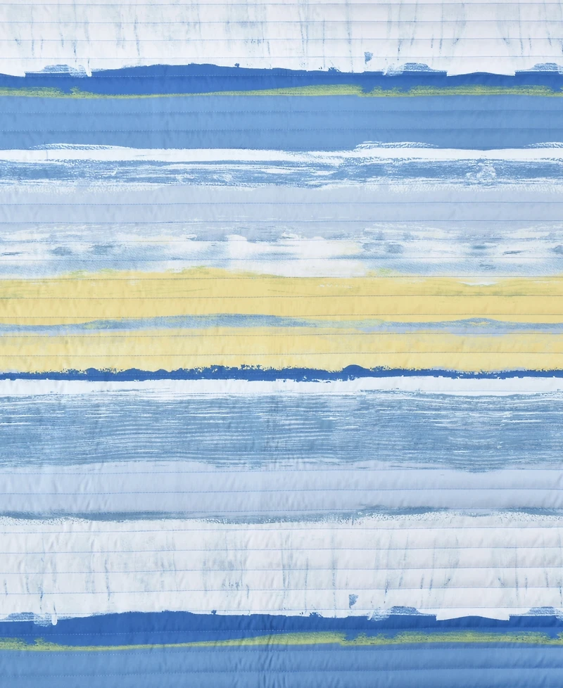 J by J Queen Bold Seashore 3-Pc. Quilt Set