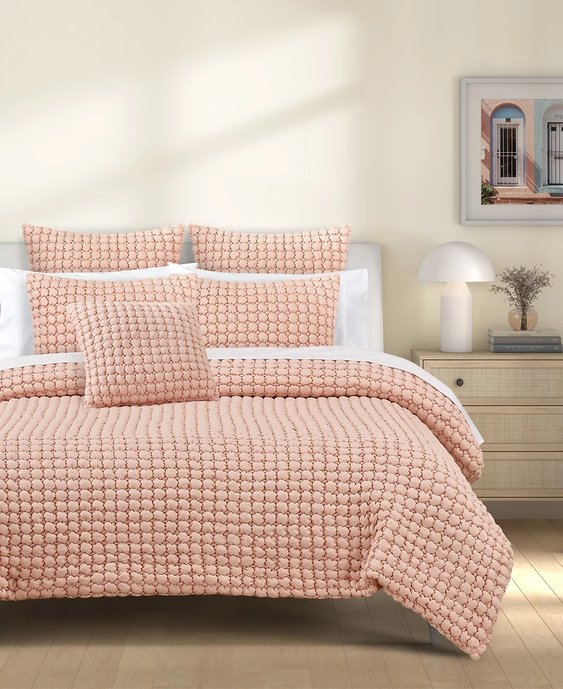J by Queen Bold Cloud Puff Quilted Sham, European