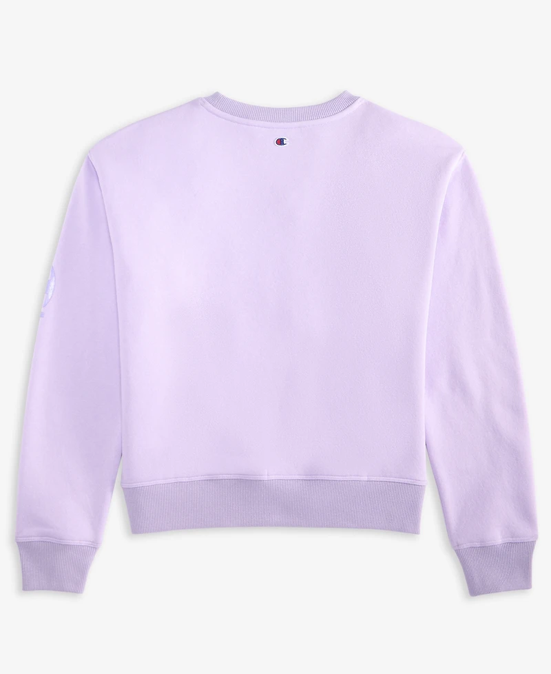 Champion Big Girls Pullover Crewneck Sweatshirt