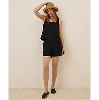 Pact Women's Organic Cotton Canopy Linen Blend Square Neck Tank