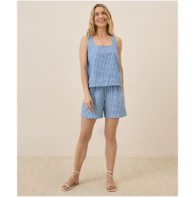Pact Women's Organic Cotton Canopy Linen Blend Square Neck Tank