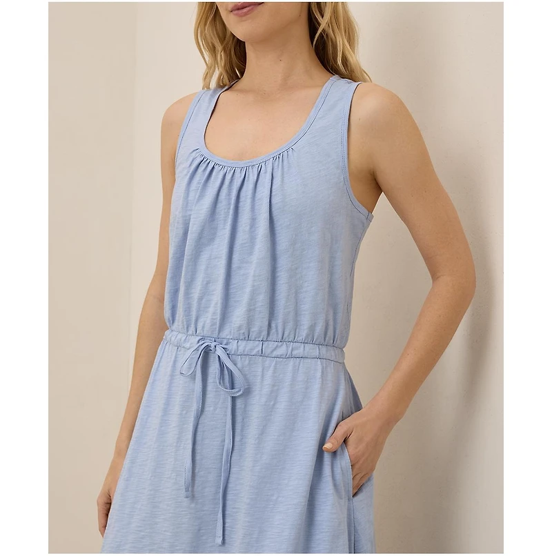 Pact Women's Organic Cotton Relaxed Slub Tank Maxi Dress