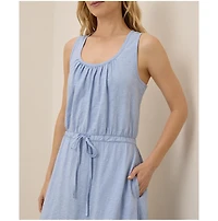 Pact Women's Organic Cotton Relaxed Slub Tank Maxi Dress