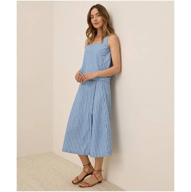 Pact Women's Organic Cotton Canopy Linen Blend Wrap Skirt