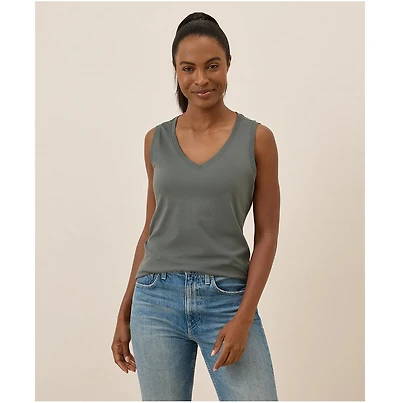 Pact Women's Organic Cotton Softspun V-Neck Tank
