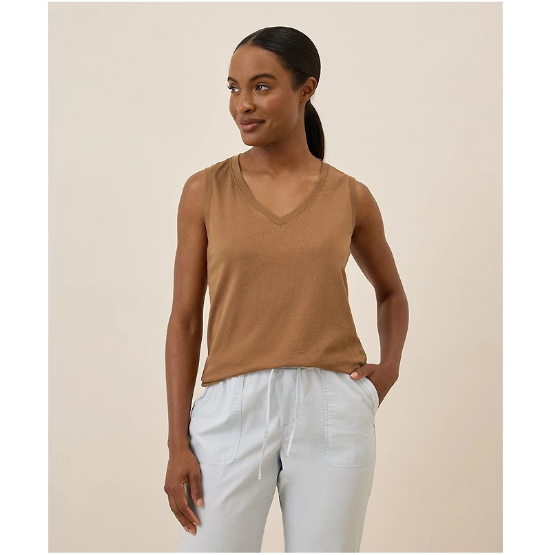 Pact Women's Organic Cotton Softspun V-Neck Tank