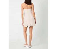WeWoreWhat Women's Strapless Peplum Mini Dress