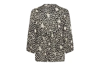 Olsen Women's Tropic Mix Print Tunic Blouse