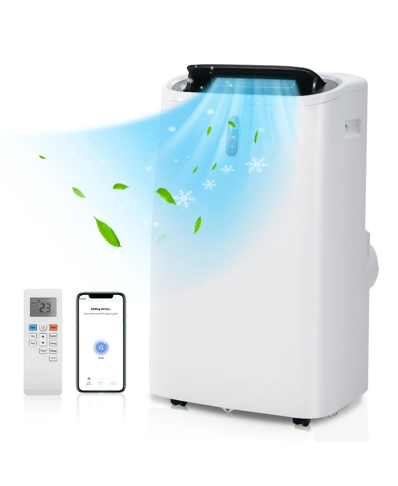 14000 Btu(Ashrae) Portable Air Conditioner with App and WiFi Control