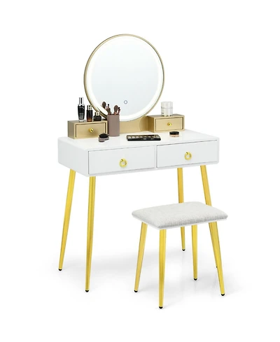 Vanity Table Set with Mirror