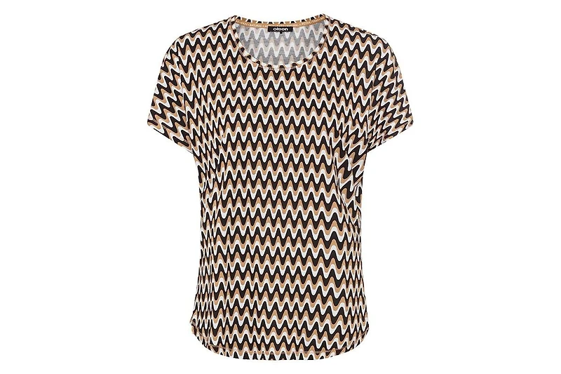 Olsen Women's Waved Striped T-Shirt