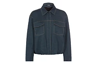 Olsen Women's Denim Jersey Bomber Jacket