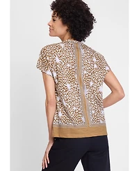 Olsen Women's Tropic Mix Print T-Shirt