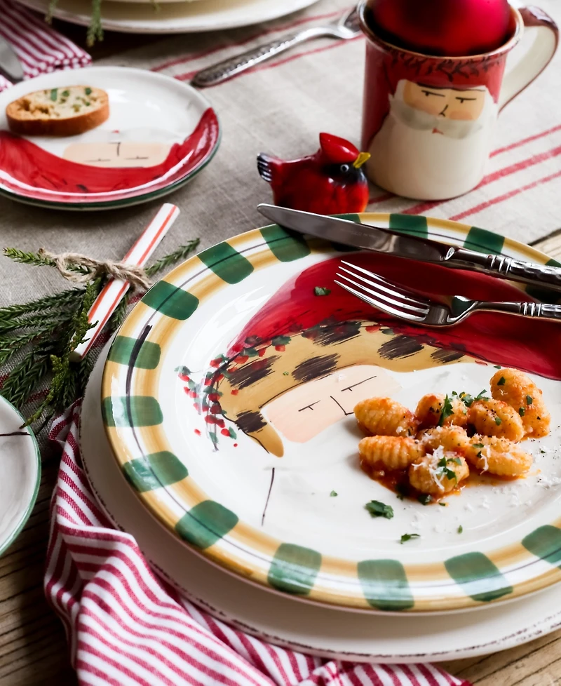 Vietri Old St. Nick Assorted 16-pc Dinnerware Set, Service for 4