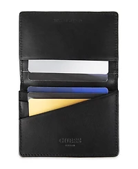 Guess Men's Rfid Tonal Gusset Card Case Wallet