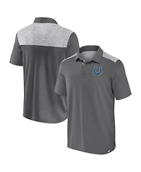 Fanatics Men's Gray Indianapolis Colts Long Shot Polo Shirt