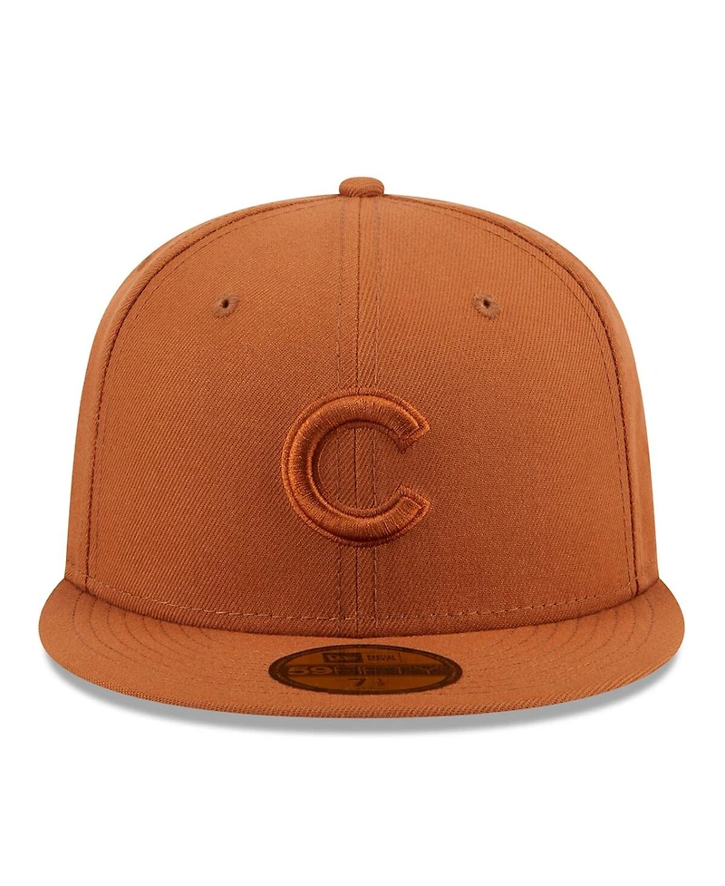 New Era Men's Brown Chicago Cubs Spring Color 59FIFTY Fitted Hat