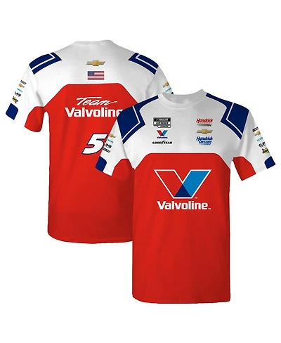 Hendrick Motorsports Team Collection Men's Red Kyle Larson Valvoline Uniform T-Shirt