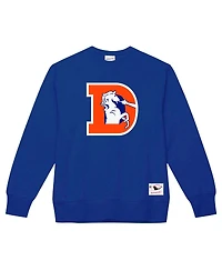 Mitchell & Ness Men's Royal Denver Broncos Basic Fleece Pullover Sweatshirt