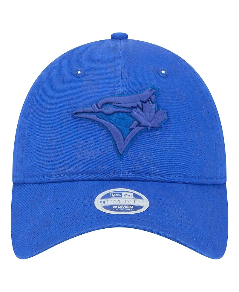 New Era Women's Royal Toronto Blue Jays Tonal Floral 9TWENTY Adjustable Hat
