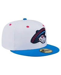 New Era Men's White/Blue Midland Rockhounds Copa de la Diversion 59FIFTY Fitted Hat