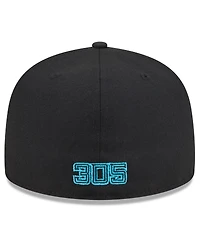 New Era Men's Black Miami Marlins 2025 City Connect 59FIFTY Fitted Hat