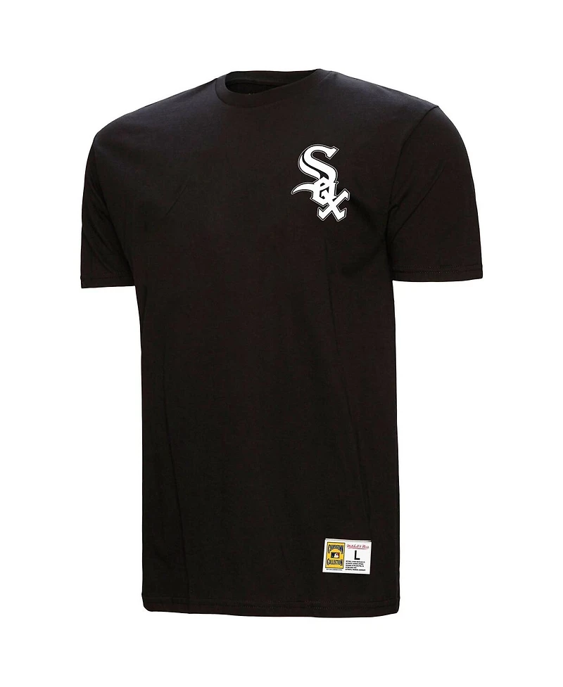Mitchell & Ness Men's Frank Thomas Black Chicago White Sox Legends Collection Vintage Logo T-Shirt