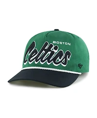 '47 Brand Men's Kelly Green/Black Boston Celtics Drop Shadow Rope Hitch Adjustable Hat