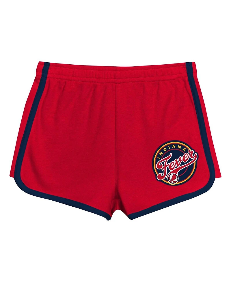 Outerstuff Toddler 2-Piece Red Indiana Fever Double Run T-Shirt and Shorts Set