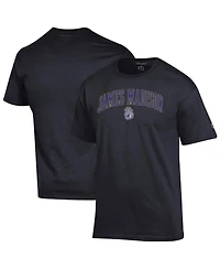 Champion Men's Black James Madison Dukes Arched Logo T-Shirt
