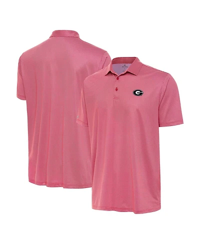 Antigua Men's Red Georgia Bulldogs Rings Polo Shirt