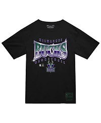 Mitchell & Ness Men's Black Milwaukee Bucks Worldwide Collection Glow Up T-Shirt