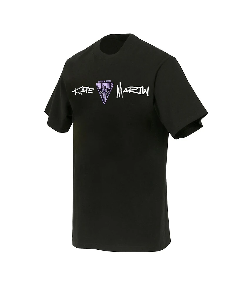 Round21 Men's and Women's Kate Martin Black Golden State Valkyries Launch Name Number T-Shirt