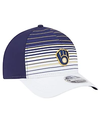 New Era Men's Navy Milwaukee Brewers Gradient 9FORTY M-Crown Adjustable Hat