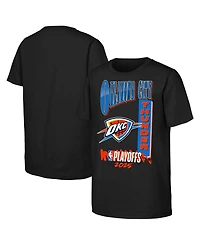Outerstuff Big Boys and Girls Black Oklahoma City Thunder 2025 Nba Playoffs Hype T-Shirt