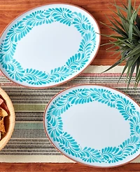 Infuse Melamine Oval Platters, Set of 2