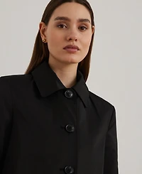 Lauren Ralph Womens Hooded A-Line Raincoat