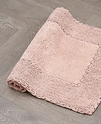 Laura Ashley Cotton Ruffled Bath Rug, 27" x 45"