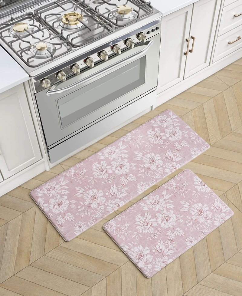Laura Ashley Iris Anti-Fatigue 2-Pc. Wellness Mats