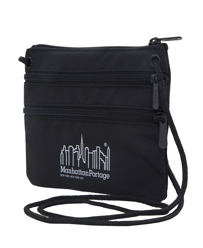 Manhattan Portage Triple Zipper Crossbody Pouch